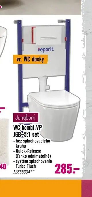 Jungborn WC kombi VP JGB-5:1 set