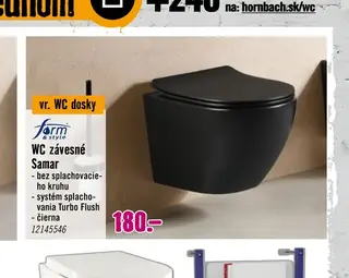 Form & style WC závesné Samar čierna