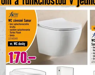 Form & style WC závesné Samar biela