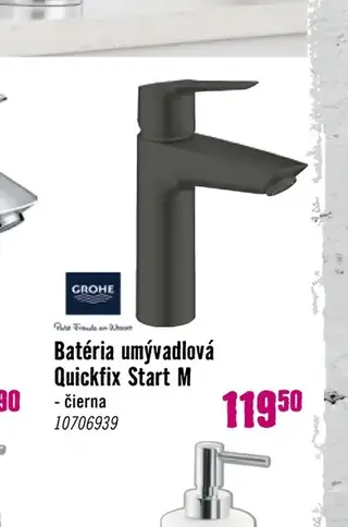 Grohe Batéria umývadlová Quickfix Start M čierna