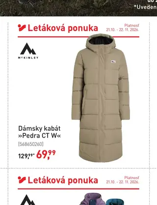 Dámsky kabát »Pedra CT W«