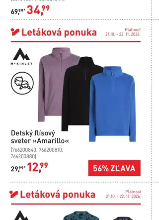 Detský flísový sveter »Amarillo«