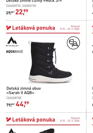 McKinley Aquabase Detská zimná obuv Sarah II AQB