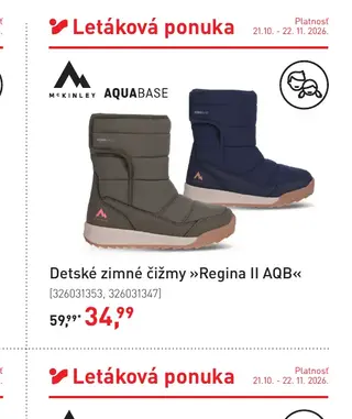 McKinley Aquabase Detské zimné čižmy Regina II AQB