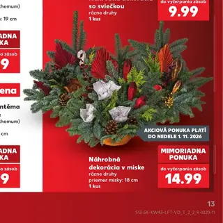 Náhrobná dekorácia v miske