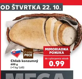 Chlieb konzumný 600 g
