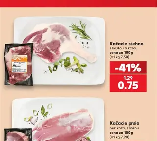 Kačacie stehno s kosťou a kožou