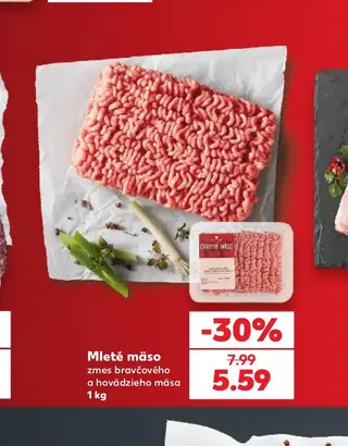 Mleté mäso zmes bravčového a hovädzieho mäsa