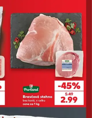 Purland Bravčové stehno bez kosti, v celku