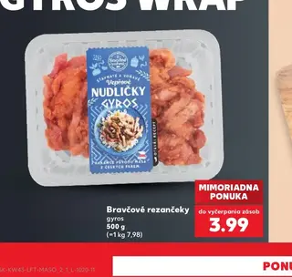 Bravčové rezančeky gyros 500 g