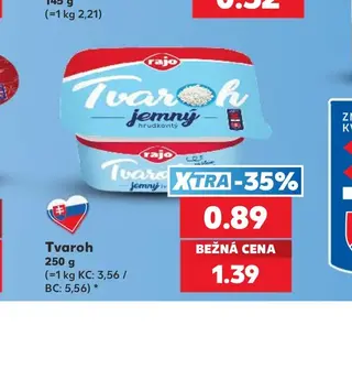 Rajo Tvaroh jemný 250 g
