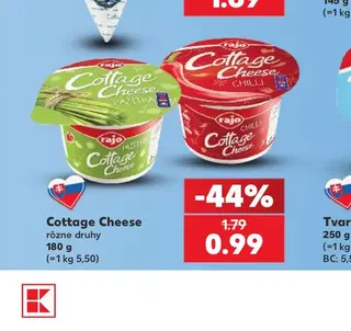 Rajo Cottage Cheese rôzne druhy 180 g