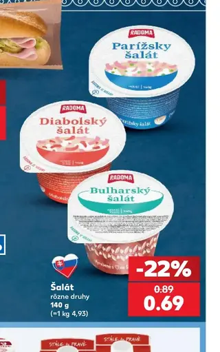 Radosa Šalát rôzne druhy 140 g