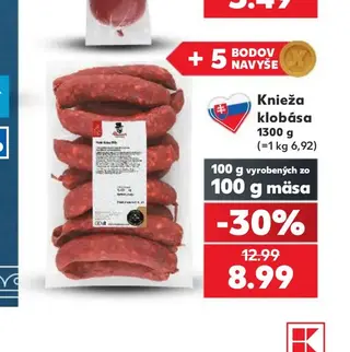 Knieža klobása 1300 g