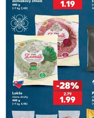 Lokše rôzne druhy 400 g