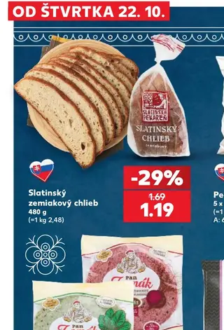 Slatinský zemiakový chlieb 480 g