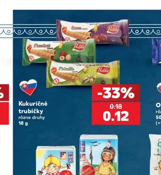 Kukuričné trubičky 18 g