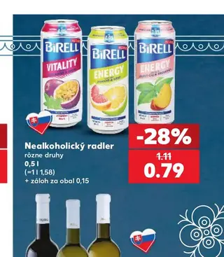 Nealkoholický radler 0,5 l