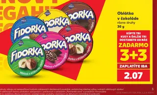 Fidorka Oblátka v čokoláde rôzne druhy 30 g