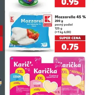 Mozzarella 45 % 200 g
