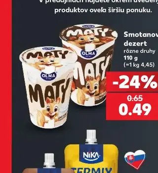 Smotanový dezert Maty 110 g