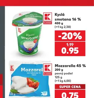 Kyslá smotana 16 % 400 g