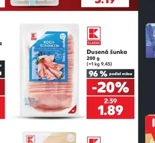 K-Classic Dusená šunka 200 g