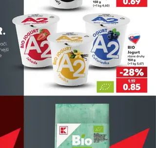 BIO Jogurt A2 rôzne druhy 150 g