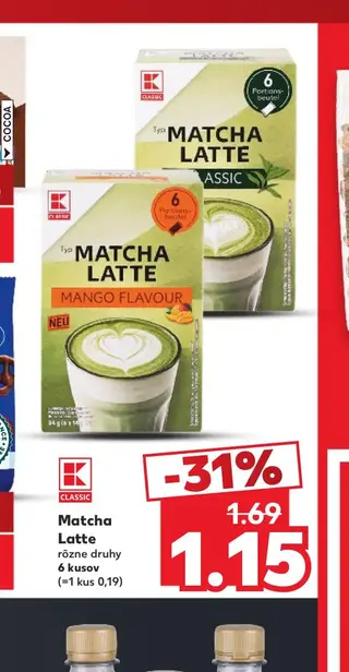 Matcha Latte 6 kusov