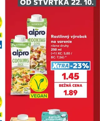 Rastlinný výrobok na varenie 250 ml