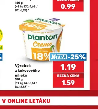 Výrobok z kokosového mlieka 180 g