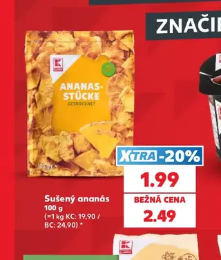Sušený ananás 100 g