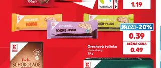 Orechová tyčinka rôzne druhy 35 g