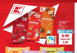 K-Classic Čokoláda rôzne druhy 100 g