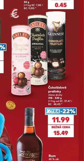 Čokoládové pralinky 318 - 320 g