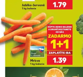 Mrkva 1 kg balenie