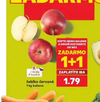Jablko červené 1 kg balenie