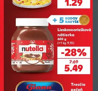 Lieskovooriešková nátierka 600 g