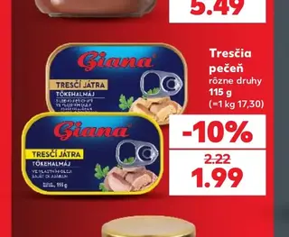 Tresčia pečeň 115 g