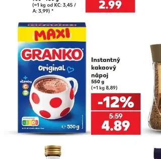 Granko Instantný kakaový nápoj 550 g