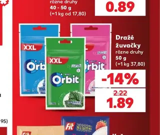 Dražé žuvačky 50 g