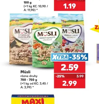 Müsli 700 - 750 g