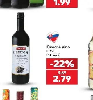 Ovocné víno 0,75 l