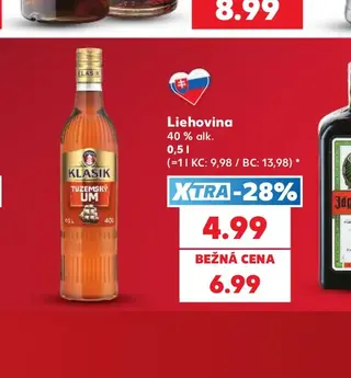 Liehovina 40 % alk. 0,5 l
