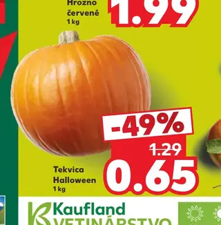 Tekvica Halloween 1 kg