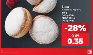 Šiška s ovocnou náplňou 65 g