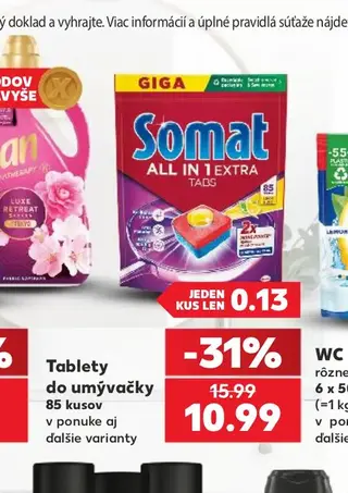 Tablety do umývačky Somat 85 kusov