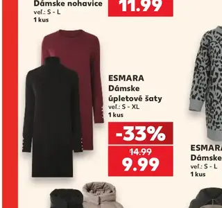 ESMARA Dámske úpletové šaty