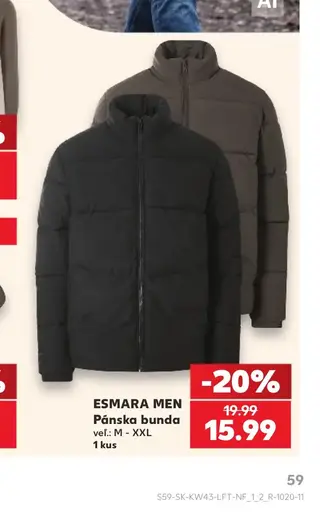 Esmara Men Pánska bunda