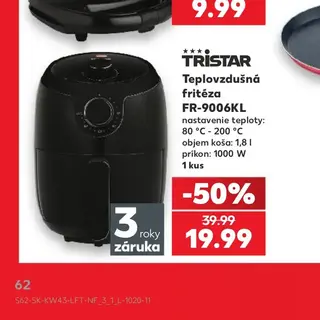 TRISTAR Teplovzdušná fritéza FR-9006KL
